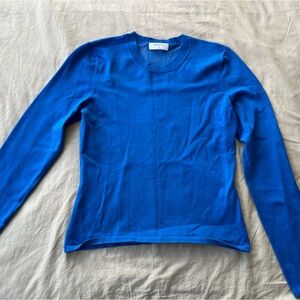 Babaton Stretchy Vibrant Blue Crewneck Sweater